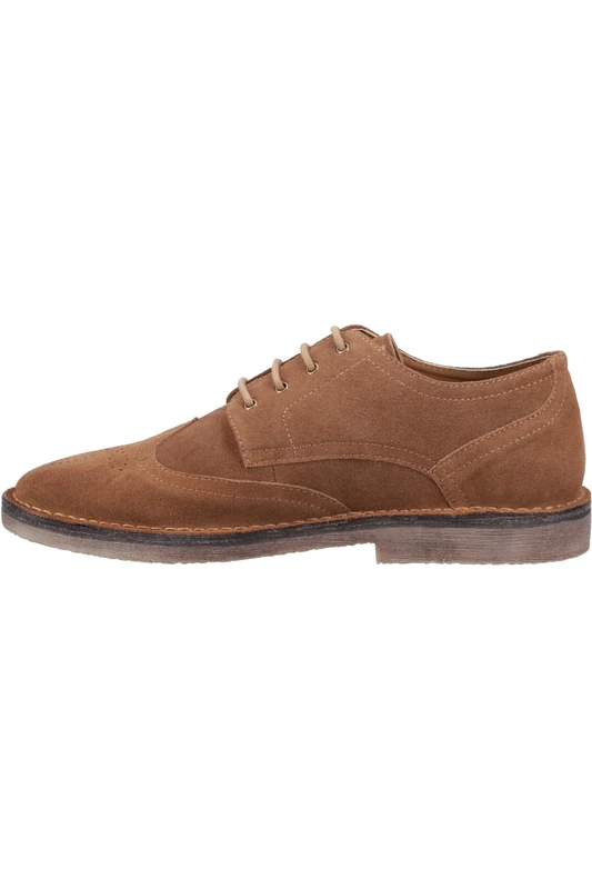 Hush Puppies Male Samson Wingtip, Tan,6