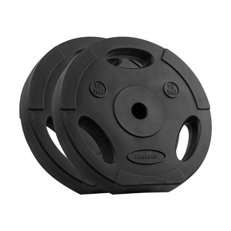 Rebel Bitumen Loads Set 2x10kg Hole 31mm Plate with Handles RBA-2123