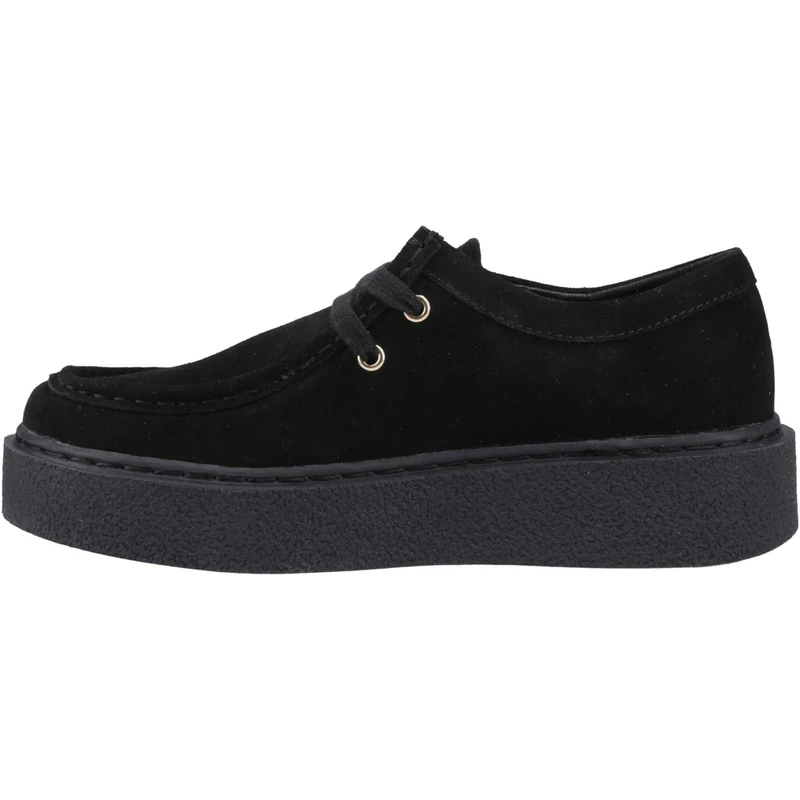 Hush Puppies Female Bridie Suede Mocc Toe, Black,8