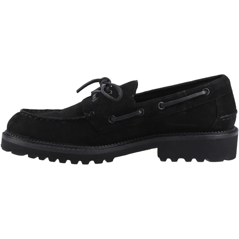 Hush Puppies Women's Geri Lace Loafer, Black, 4 UK - Image 1