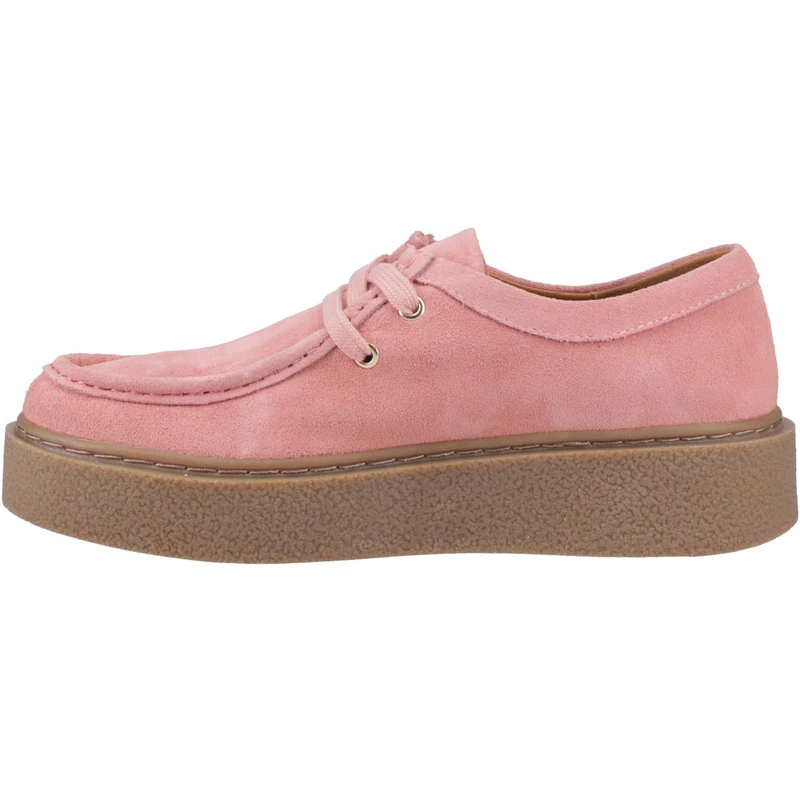 Hush Puppies Female Bridie Suede Mocc Toe, Pink,3