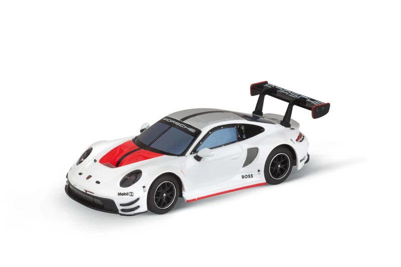 Carrera Hybrid 50051006 Porsche 911 GT3 R White Lightning 1:50 Scale AI-Supported Race Car with Working Lights & USB-C Charging