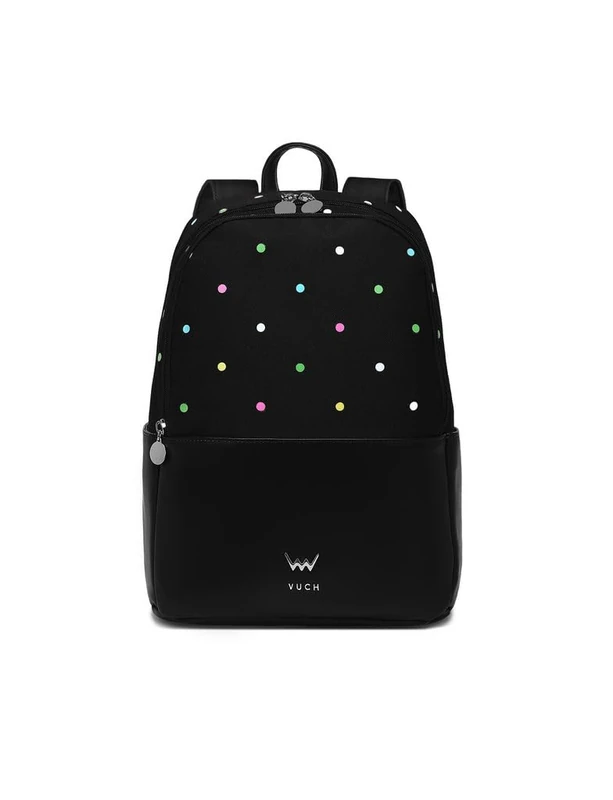 VUCH Backpack 37 x 30 x 13 cm, spacious city with zip, ideal for students and working women, durable material, Black, Talla única, Casual - Image 1