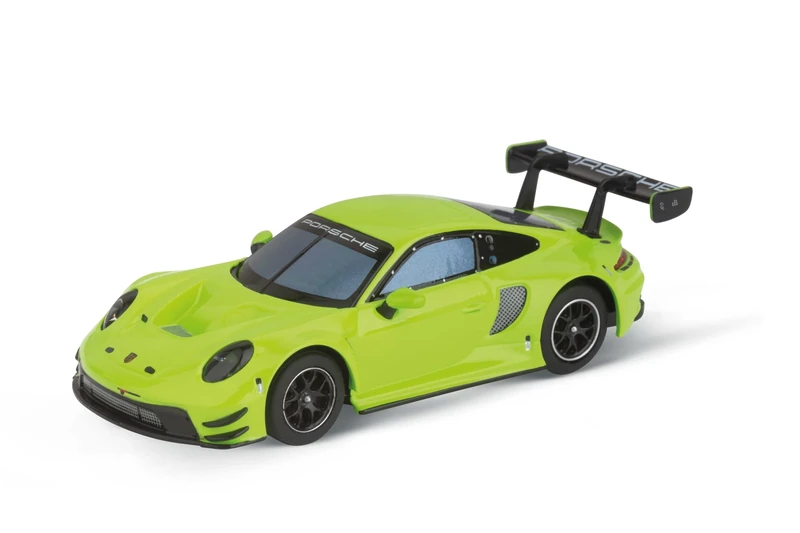 Carrera Hybrid 50051002 Porsche 911 GT3 R "Acid Green" 1:50 Scale AI-Supported Race Car with Working Lights & USB-C Charging