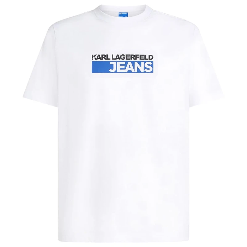 KARL LAGERFELD JEANS Men Slim Logo T-Shirt White XS