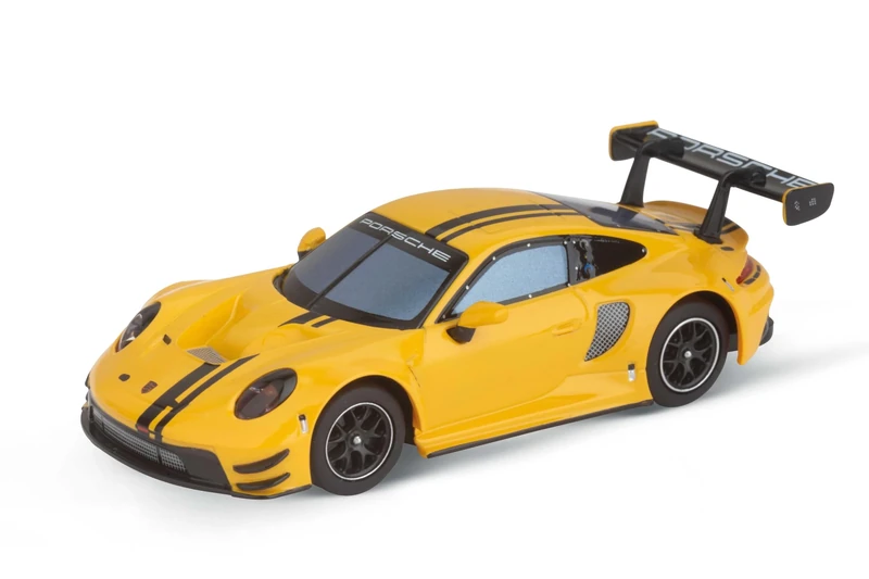 Carrera Hybrid 50051001 Porsche 911 GT3 R Speed Yellow 1:50 Scale AI-Supported Race Car with Working Lights & USB-C Charging