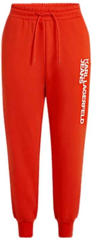 KARL LAGERFELD JEANS, Women's, Essential Logo Slim Sweatpant, Slim Fit, Red, L - Image 1