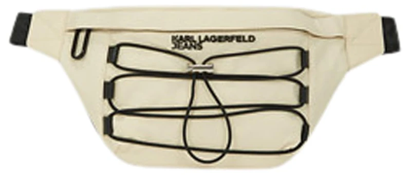 KARL LAGERFELD JEANS, Men's, Utility String Bumbag, Beige, One size