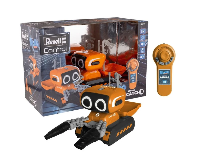 Revell Control 24701 RC Robot Catch-E I Programmable Functions I LED Lights & Sounds I With Precise Infra Red Control I 25cm in length - Image 1