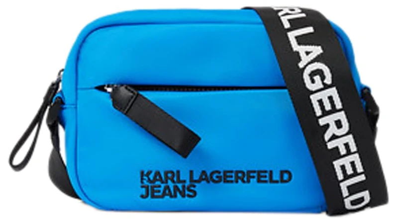 KARL LAGERFELD JEANS, Women's, Essential Nylon Crossbody, Blue, One size