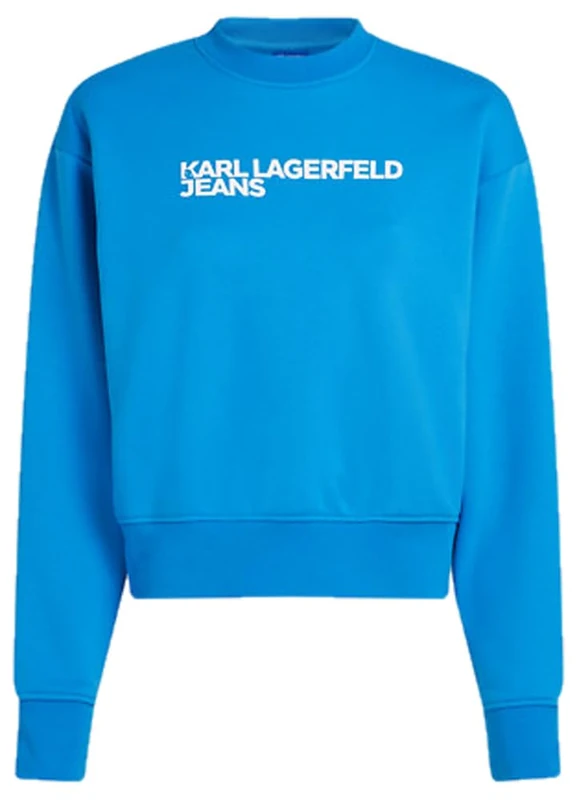 KARL LAGERFELD JEANS, Women's, Essential Logo Sweat, Regular Fit, Blue, L
