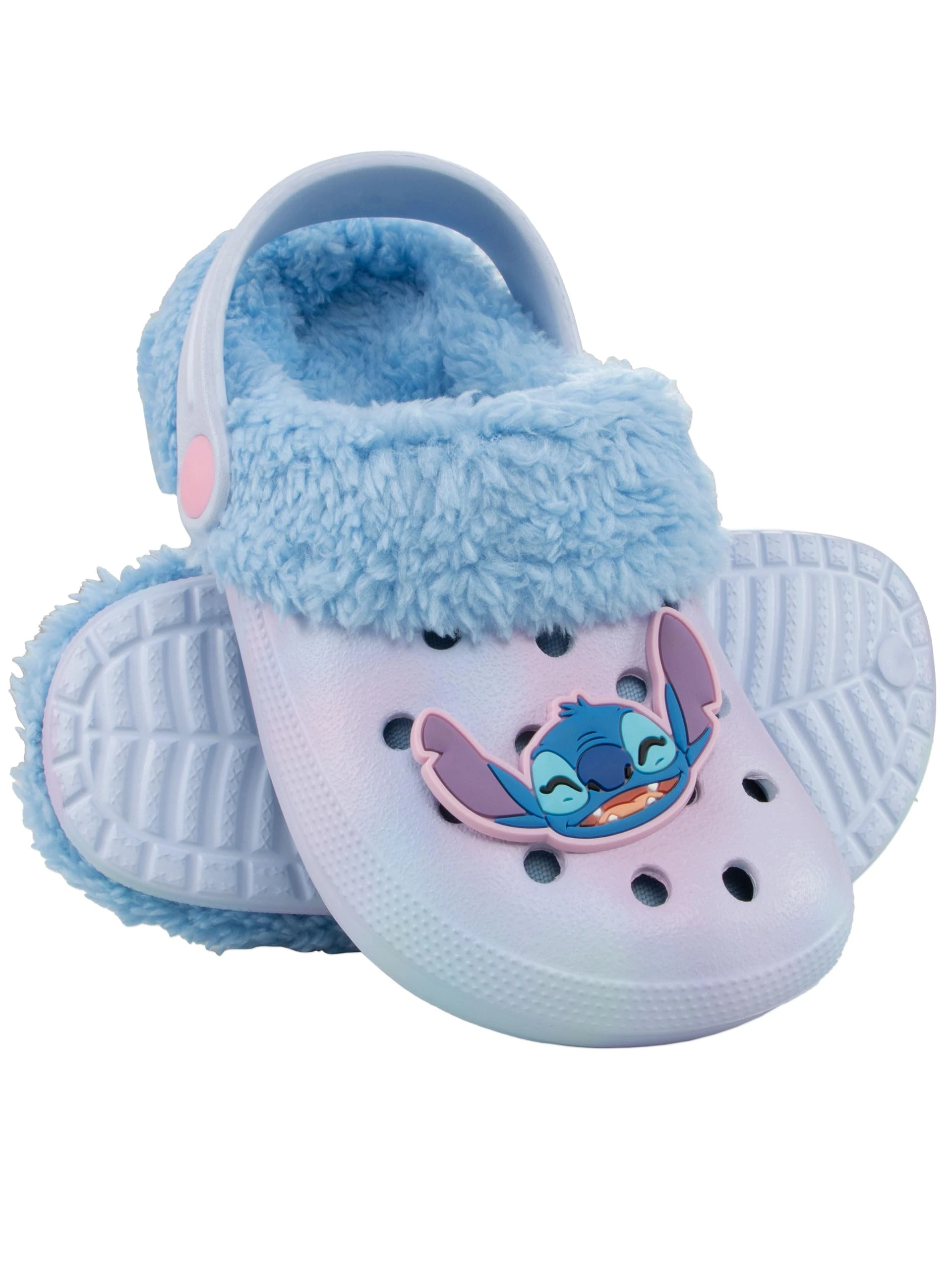 Disney Stitch Shoes | Lilo and Stitch Girls Clogs | Fleece Lined Clogs | Blue 1