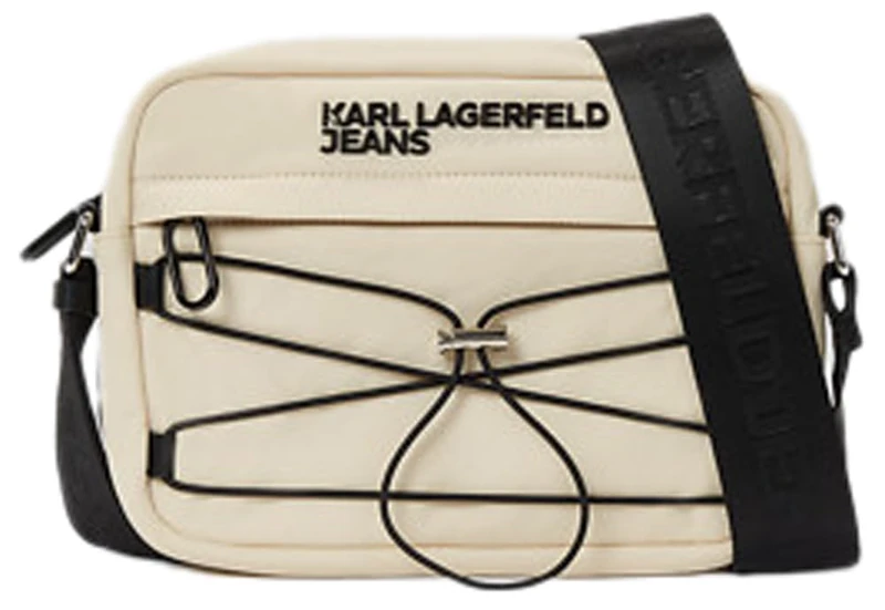 KARL LAGERFELD JEANS, Men's, Utility String Crossbody, Beige, One size - Image 1