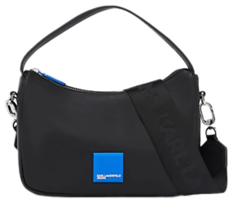 KARL LAGERFELD JEANS, Women's, Box Logo Soft Crossbody, Black, One size