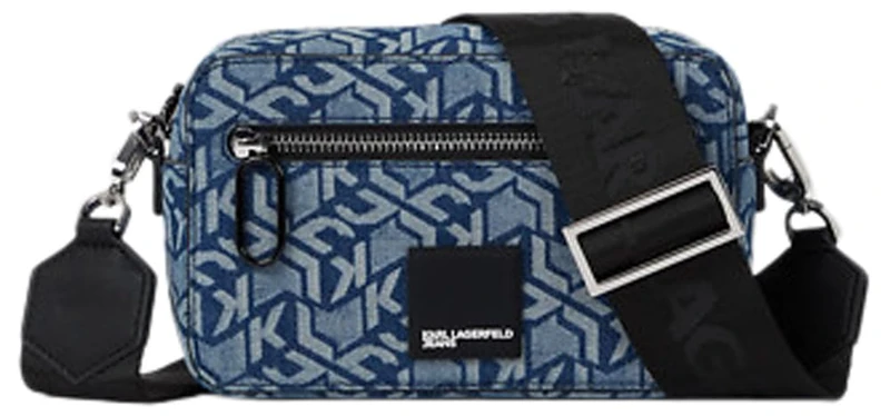 KARL LAGERFELD JEANS, Women's, Box Logo Soft Cb Mono All Over Print, Blue, One size