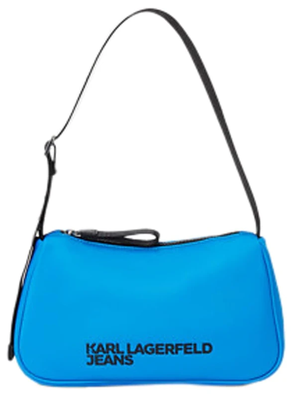 KARL LAGERFELD JEANS, Women's, Essential Nylon Shoulder Bag, Blue, One size