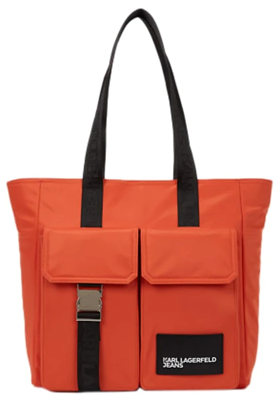 KARL LAGERFELD JEANS, Women's, Utility Nylon Tote, Red, One size - Image 1