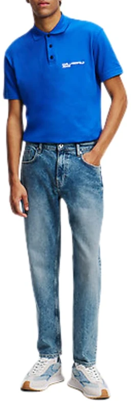 KARL LAGERFELD JEANS Men Tapered Denim Washed Blue 3034