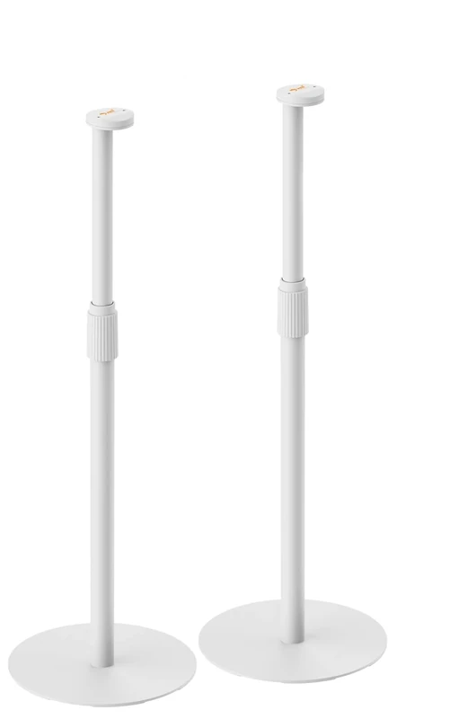 my wall HS49WL Speaker Stand Rigid Height Adjustable White Pack of 2