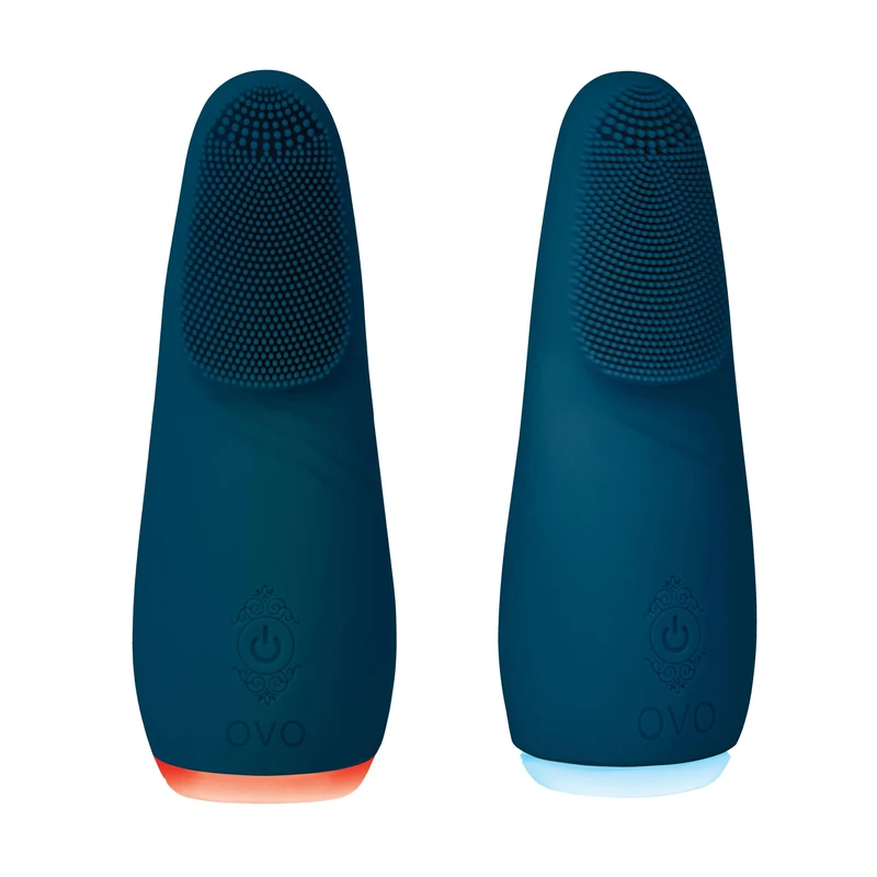 OVO Kiran Textured Vibrator – 9 Vibration Levels, USB Rechargeable, Warming Function, and LED Light with 7 Colors