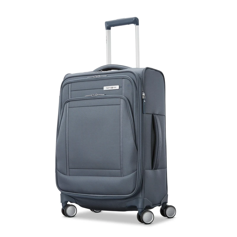 Samsonite Uplift Softside Luggage with Spinner Wheels, Elemental Blue, Checked-Medium 25-Inch, Uplift Softside Luggage with Spinner Wheels
