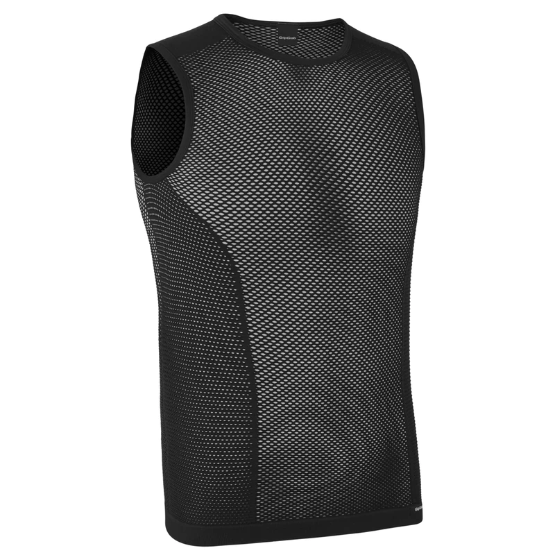 GripGrab PACR Spring Autumn Sleeveless Cycling Base Layer MTB Road Gravel Bike Undershirt Black