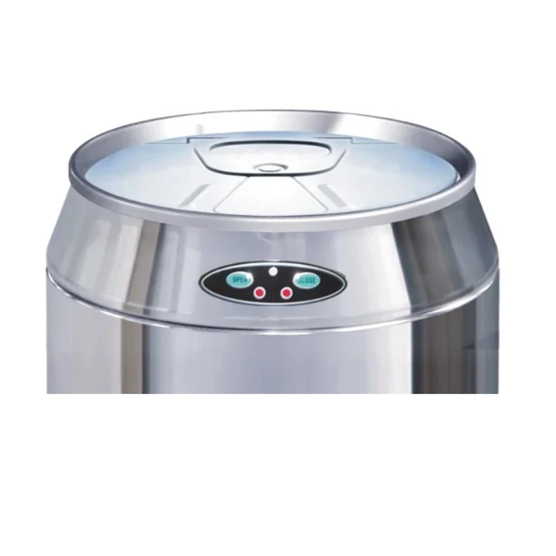 Kitchen Move Automatic Round Bin Lid CAN Model Silver