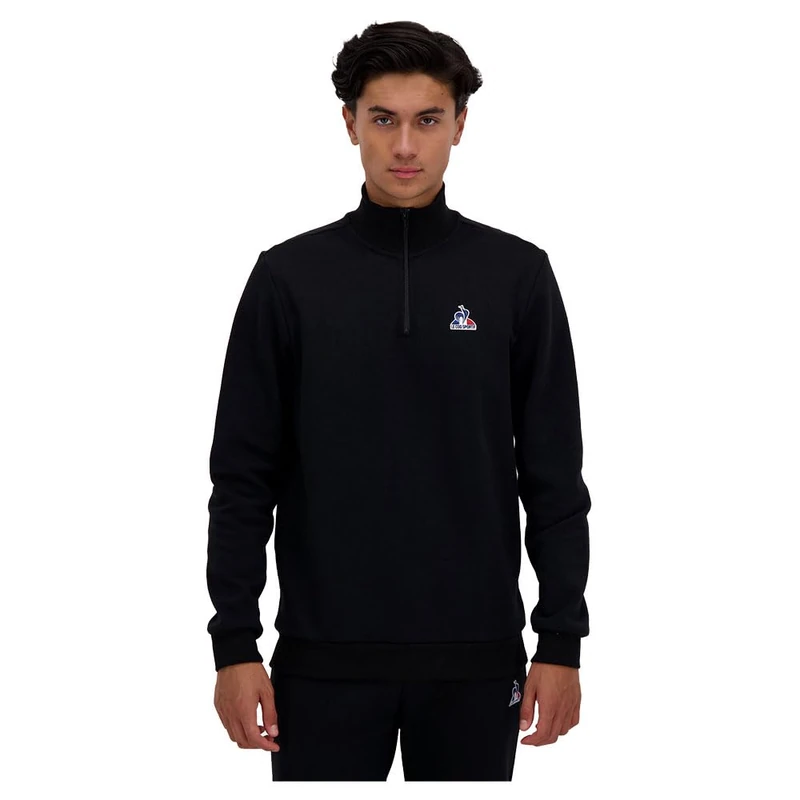Le Coq Sportif Ess Halfzip N°1 M Sweater, Black, L - Image 1