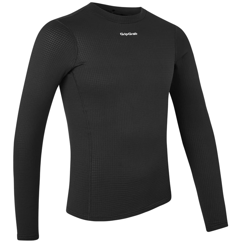 GripGrab Ride Winter Long Sleeve Cycling Base Layer MTB Road Gravel Bike Undershirt Black