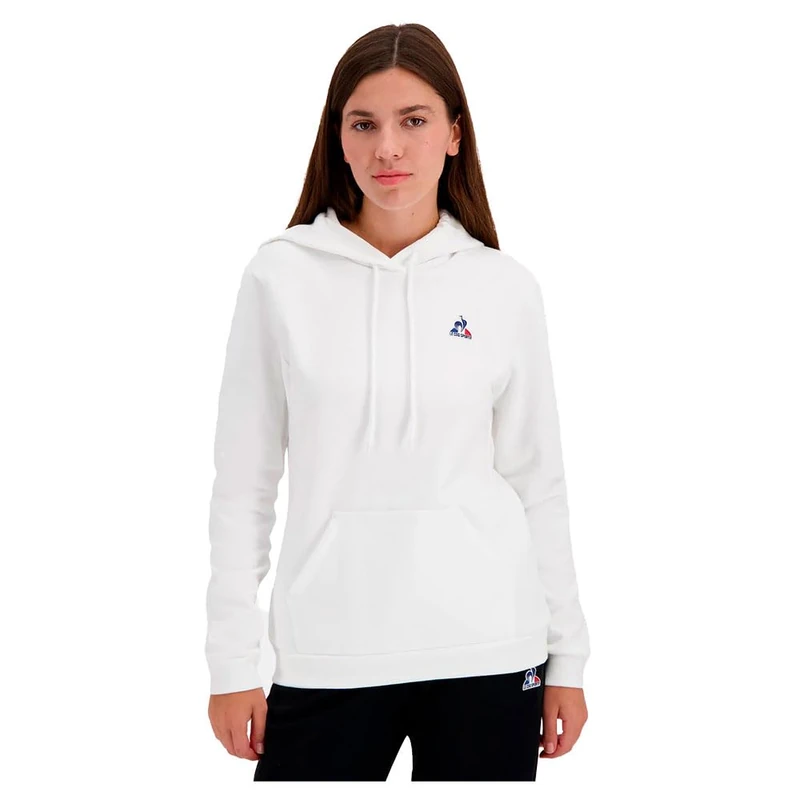 Le Coq Sportif Women's Ess Hoody N°1 W Hooded Sweatshirt, White, XL