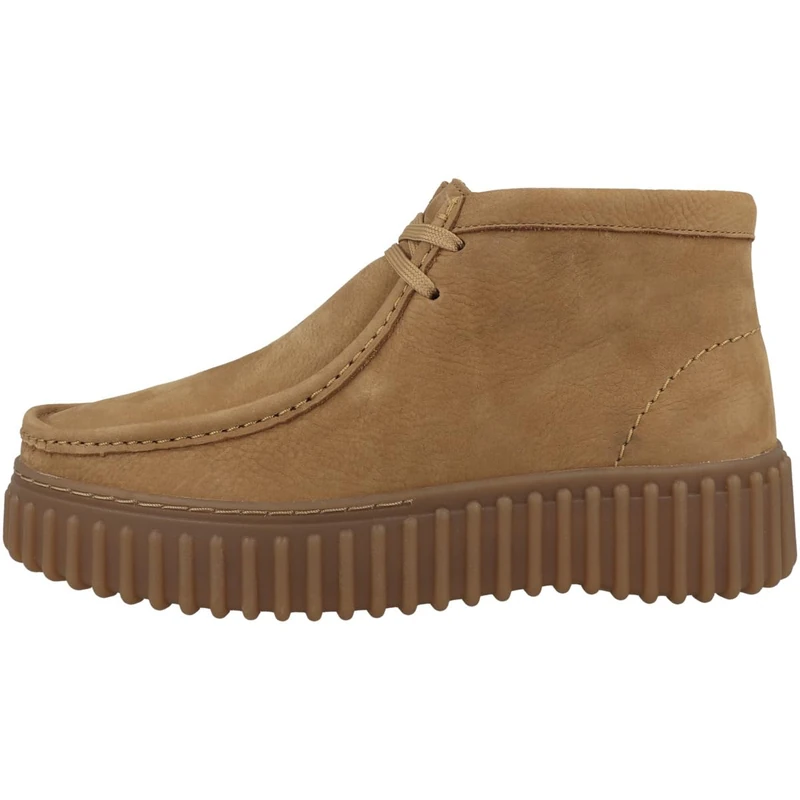 Clarks Torhill Moss Womens Light Tan Nubuck, 5.5