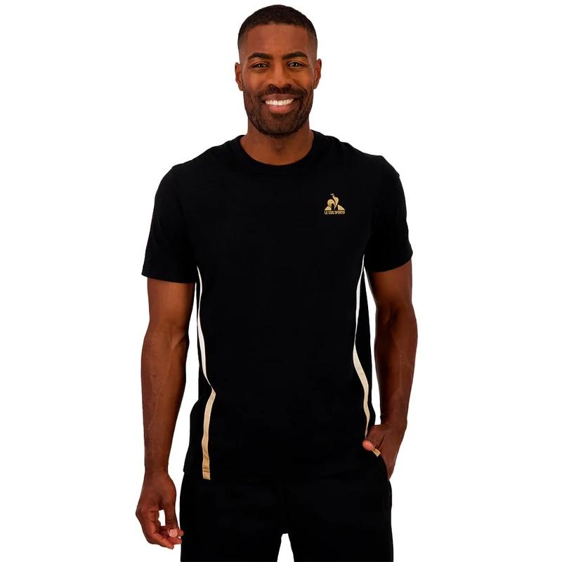 Le Coq Sportif Men's T-Shirt, Black, S