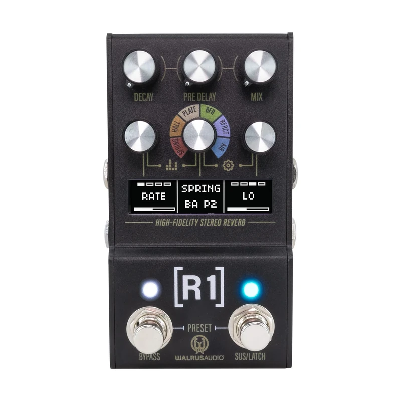 Walrus Audio Mako R1 MKII High-Fidelity Stereo Reverb - Effect for Guitars