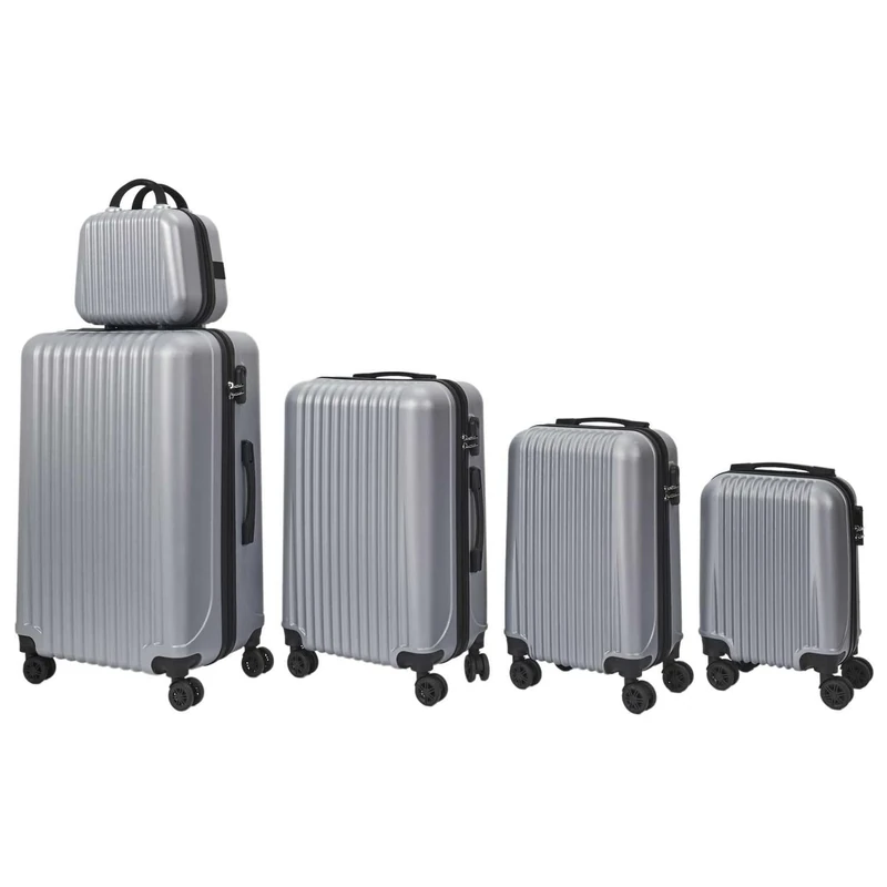 JET LAG, Set of suitcases optimal storage capacity, durability and robustness, elegant and functional design, effortless mobility, enhanced security, Tokyo Silver