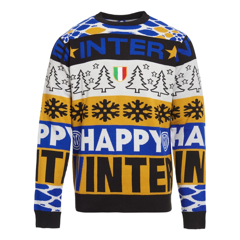 Inter Unisex Adult Christmas Jumper Blue