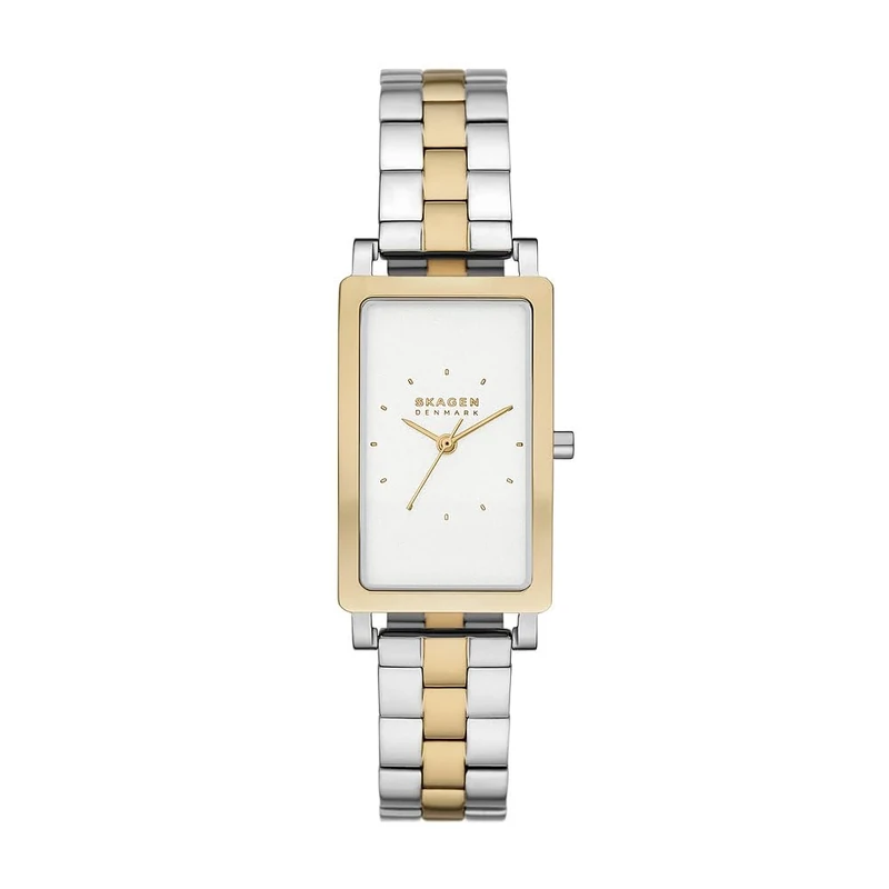 Skagen Hagen Watch for Women, Quartz Three Hand Movement with Stainless Steel or Leather Strap