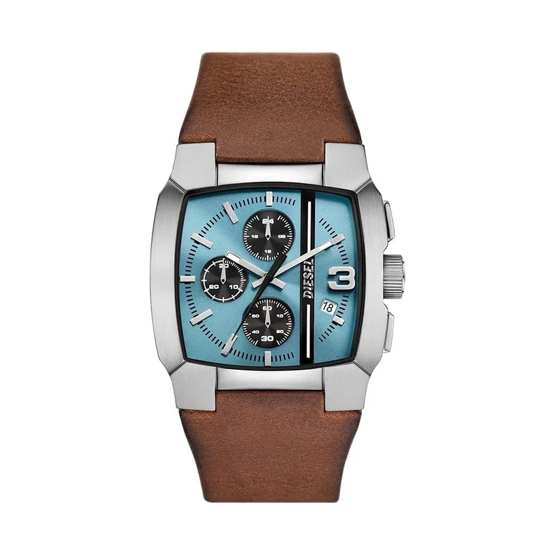 Diesel Men's Watch Cliffhanger 40 MM Brown Leather, DZ4675