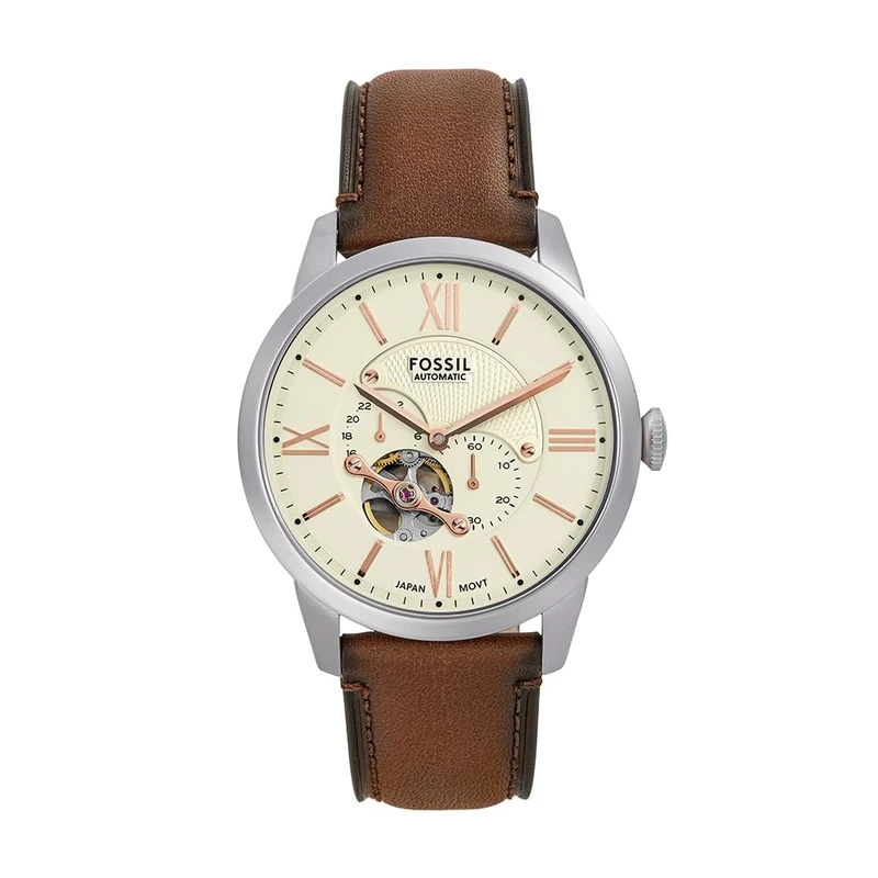 FOSSIL Townsman Men's 39 MM Brown Stainless Steel Watch, ME3266