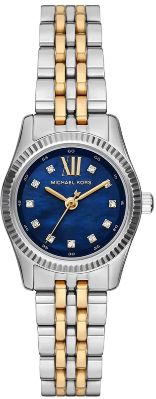 Michael Kors Lexington Watch for Women, 26mm Quartz Three Hand Movement with Stainless Steel Strap