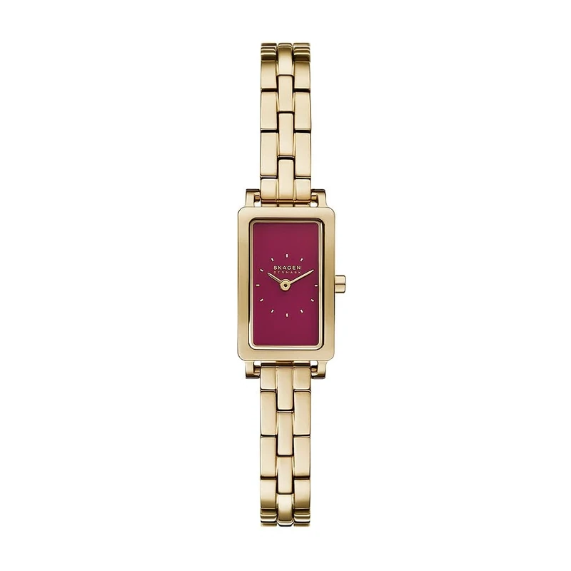 SKAGEN Hagen Watch for Women, Quartz Two Hand Movement with Stainless Steel or Leather Strap
