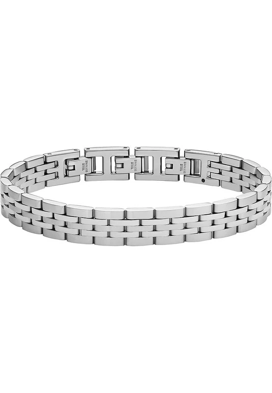 FOSSIL Men's Stainless steel or leather with fold over closure bracelet