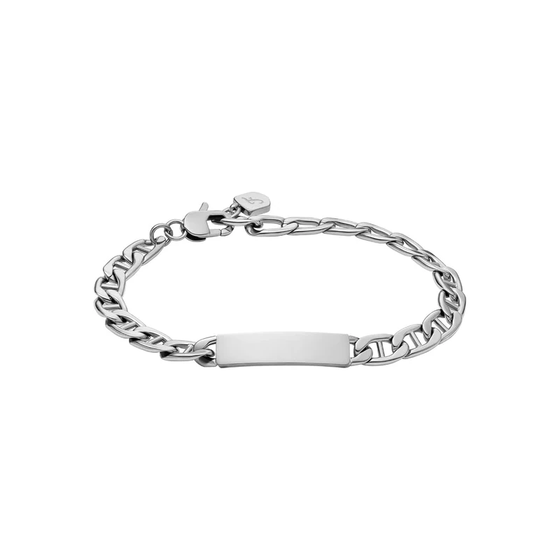 Fossil Unisex Drew Silver Stainless Steel Bracelet, JF04823040