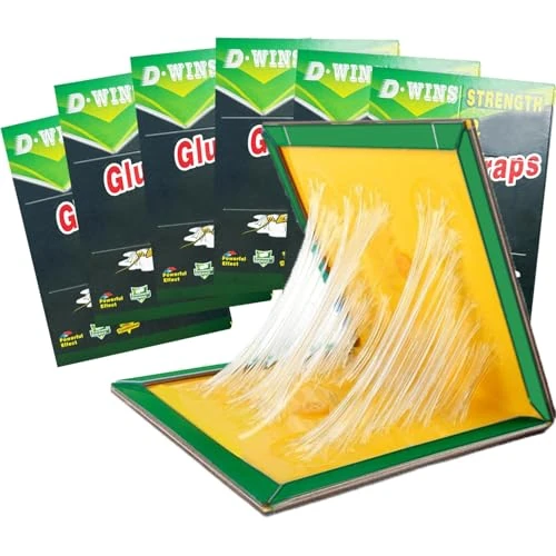6 Pack Pest Trap Boards, Strong Sticky Trap Pad And Boards For Multi Pests, Glue Trap Pads for Indoor Outdoor Home Kitchen Garden, Fly Catchers. (yellow)