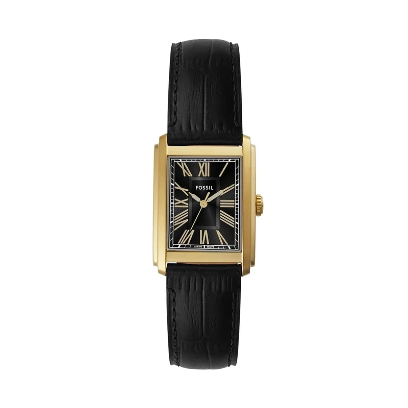 FOSSIL Carraway Men's 42 MM Black Stainless Steel Watch, FS6091