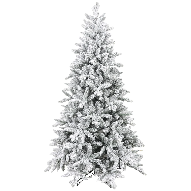 HOMCOM Christmas Tree, Plastic Metal, Green, Ø110 x 180H cm