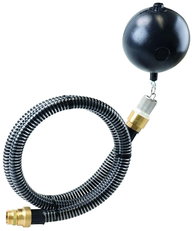 T.I.P. suction hose with ball float & foot valve 2m (connections: 30.93mm (1“ female); 33.25mm (1” male), floating extraction from cisterns, tanks, wells) 31018