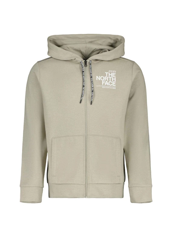 The North Face Men's New Blanca Peak Poly Cotton Fz Hd Jacket, Clay Grey, S - Image 1
