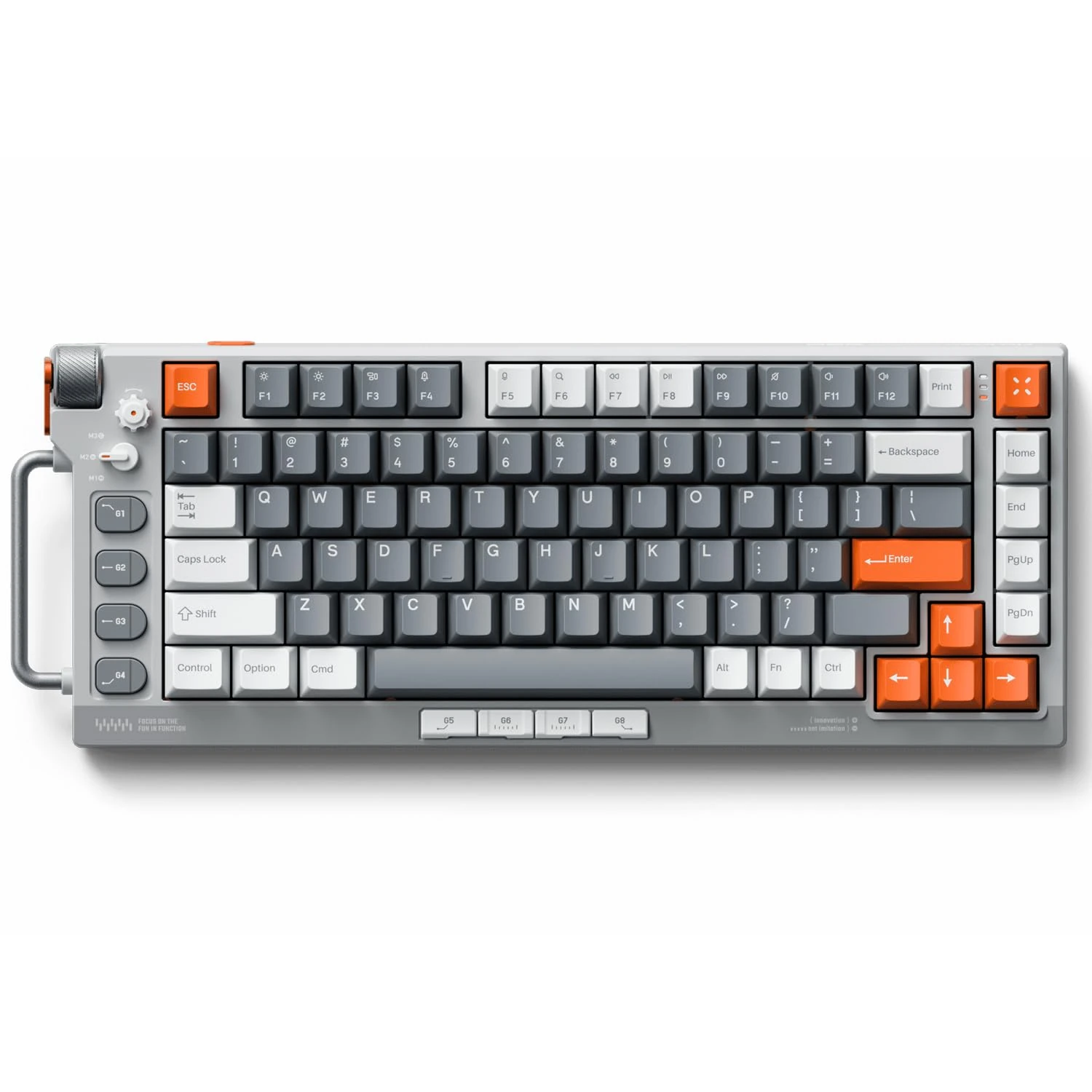 nuphy Field75 HE Wired Magnetic Switch Gaming Keyboard,83 Keys PC Gaming Keyboard,One Knob Volume Control, Hall Effect Sensors,Adjustable Actuation,Rapid Trigger