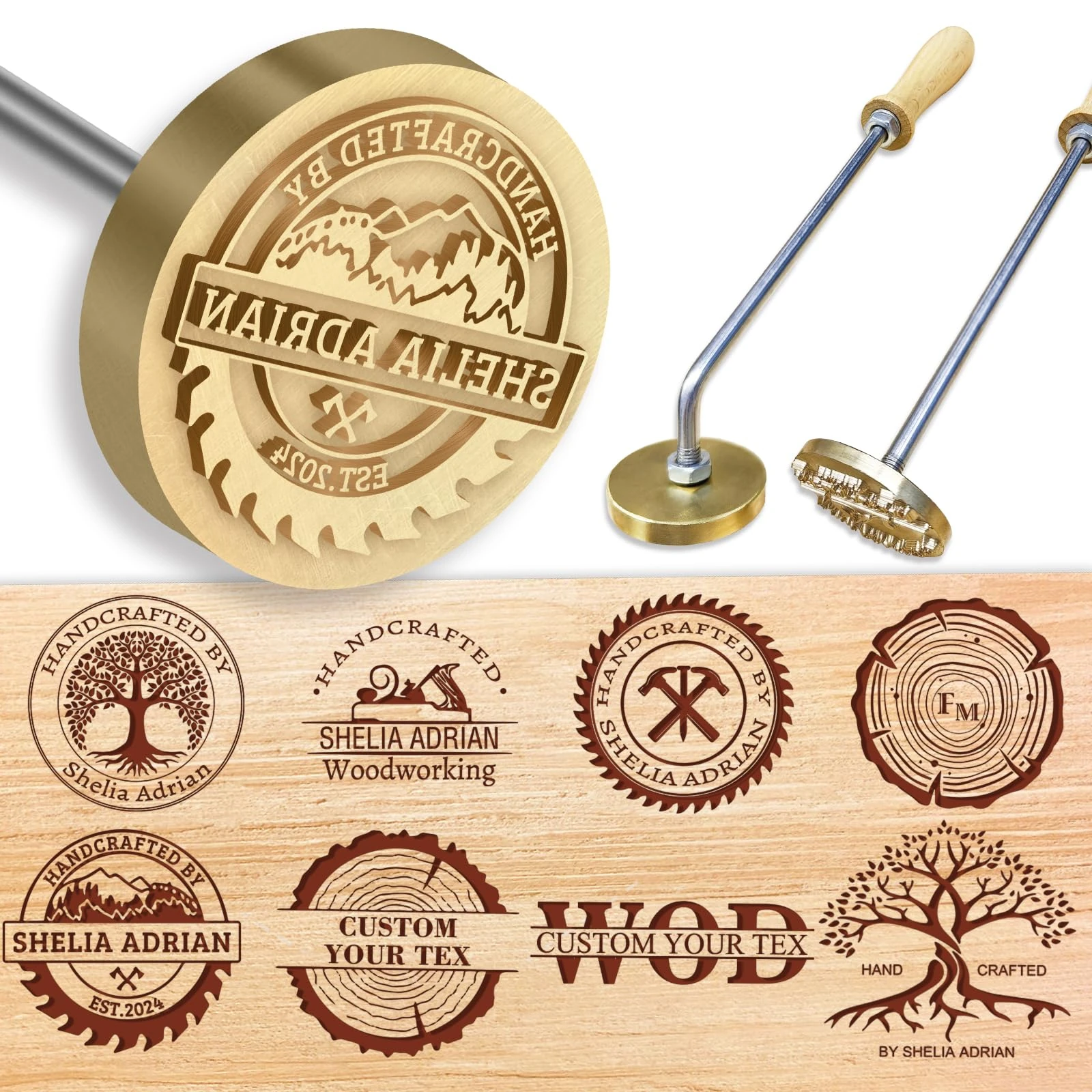 Custom Wood Branding Iron Logo Personalised Metal Branding Iron for Meat Leather Cake Customised Wood Burning Stamp Wedding Gifts