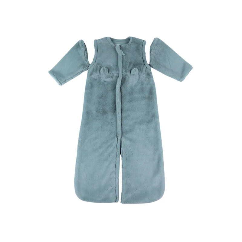 Noukie's Winter Faux Fur Baby Sleeping Bag - Blue Groloudoux